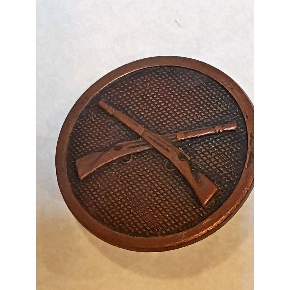 Cross Rifle WW1 ENLISTED COLLAR DISC INSIGNIA Missing Screw Back.